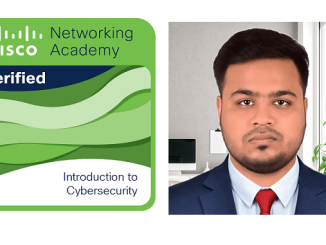 Shahriar Ibne Alam Received Cisco Networking Academy Cybersecurity Certification & Digital Badge