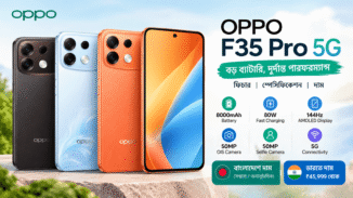 OPPO F35 Pro 5G smartphone with 144Hz AMOLED display, 50MP camera and 8000mAh battery