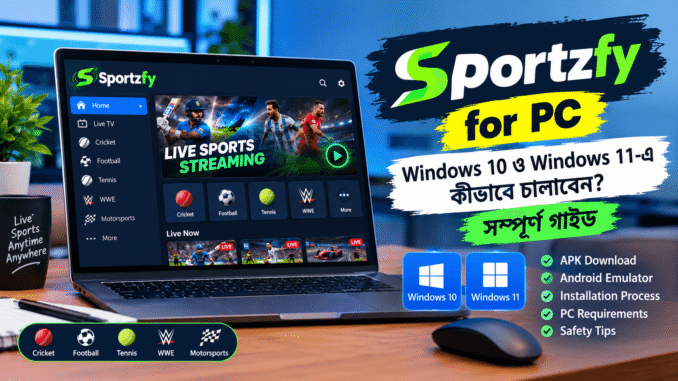 Sportzfy for PC Download and Setup Guide on Emulator